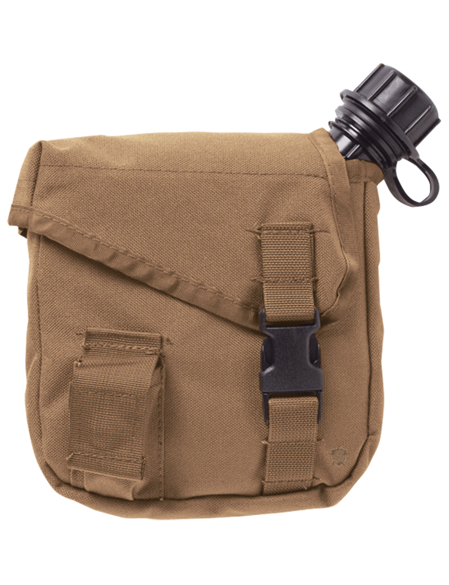 Camo MOLLE Canteen Cover Military Style Canteen Pouch with Shoulder Strap Molle Pouch for Canteen Kit Jolmo Lander 1.2 Qt